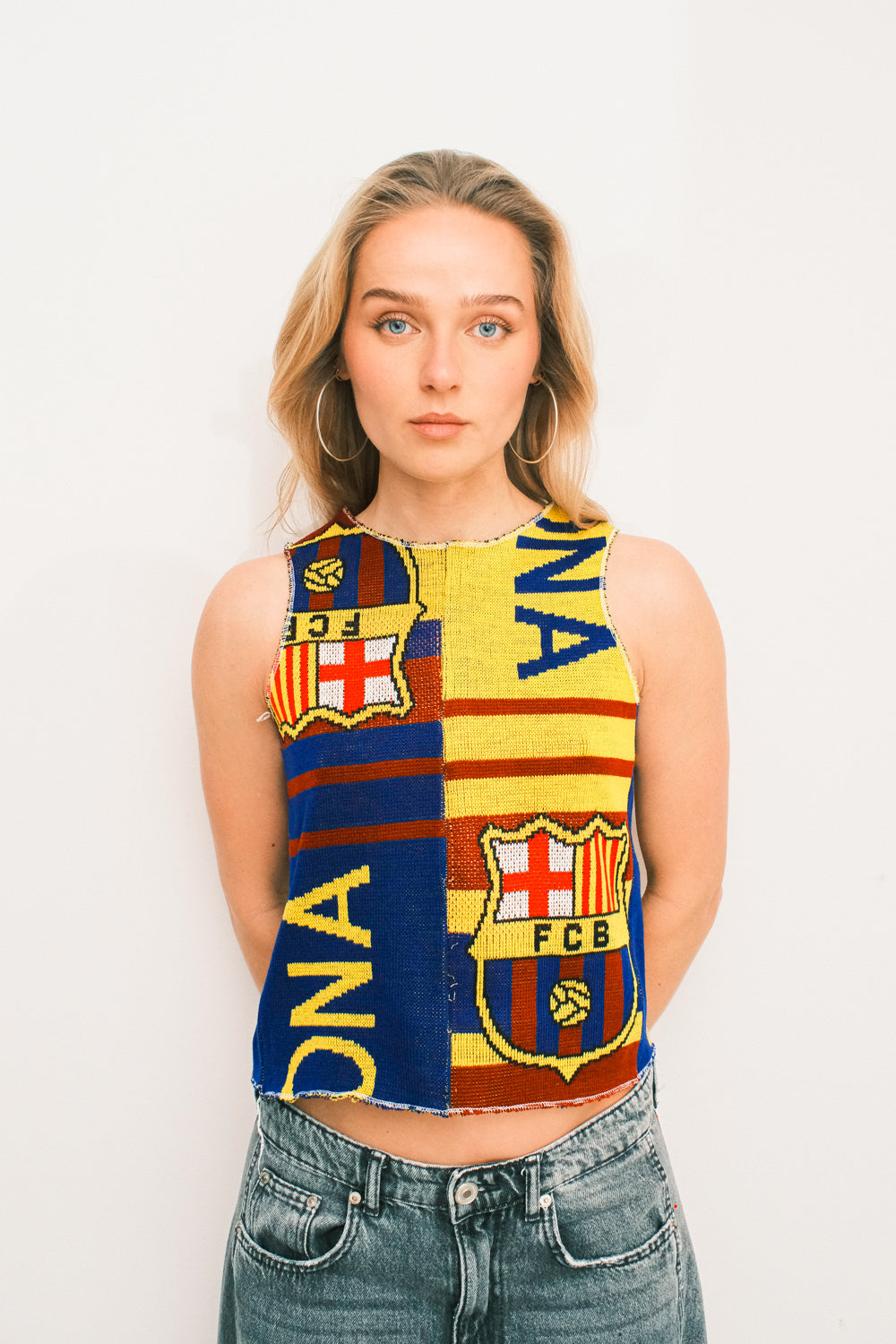 VINTAGE UPCYCLED BARCALONA TOP