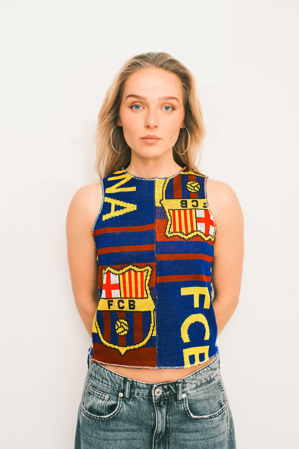 VINTAGE UPCYCLED BARCALONA TOP